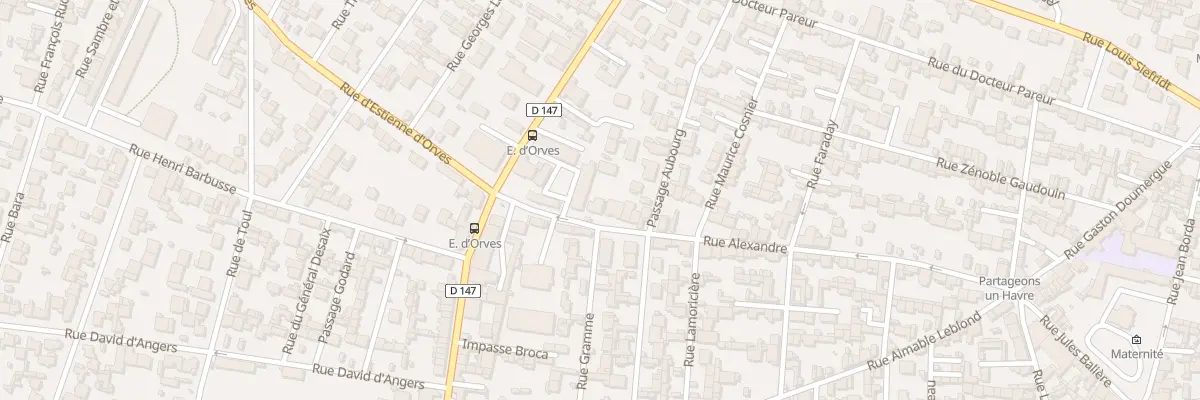 Plan du 7 Rue Alexandre au Havre