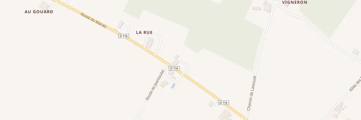 Plan du 624 Rte du Marais à Gaujac