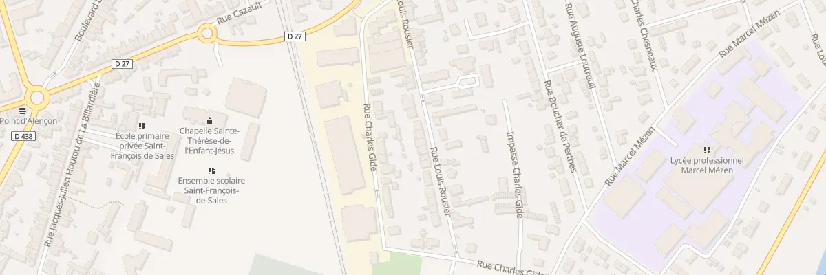 Plan du 20 Rue Louis Rouzier à Alençon