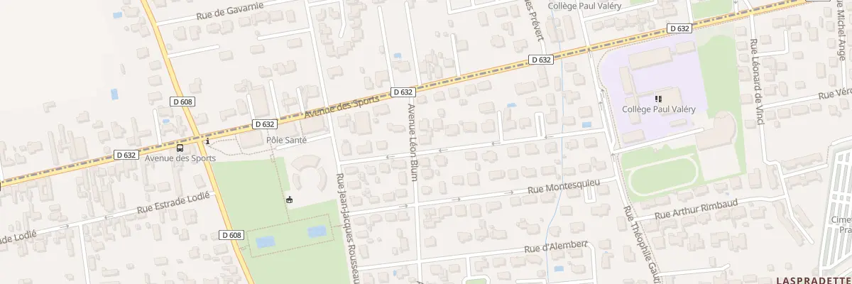 Plan du 6 Rue Leon Blum à Séméac