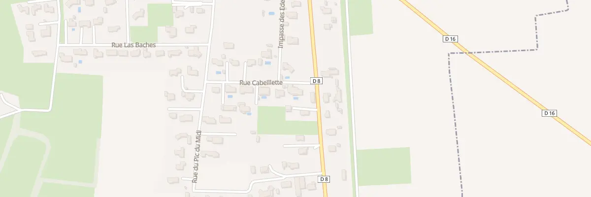 Plan du 1 Rue Cabeillette à Salles-Adour