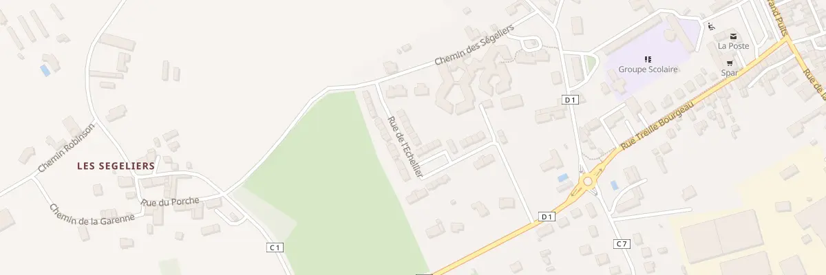 Plan du 9 Rue de l’Echellier à Sauzé-entre-Bois