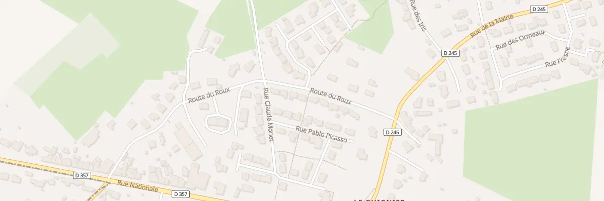 Plan du 7 Rte du Roux à Trangé