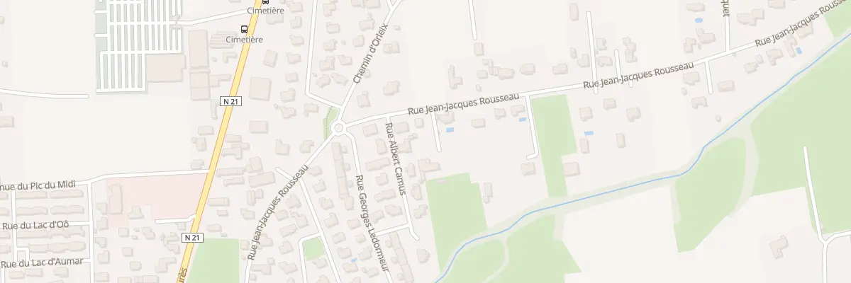 Plan du 70A Rue Jean-Jacques Rousseau à Aureilhan