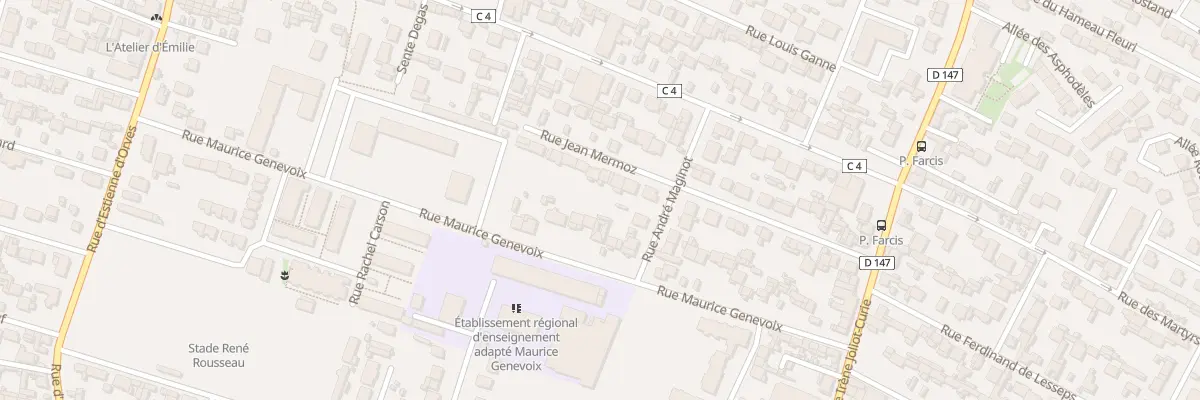 Plan du 14 Rue Jean Mermoz au Havre
