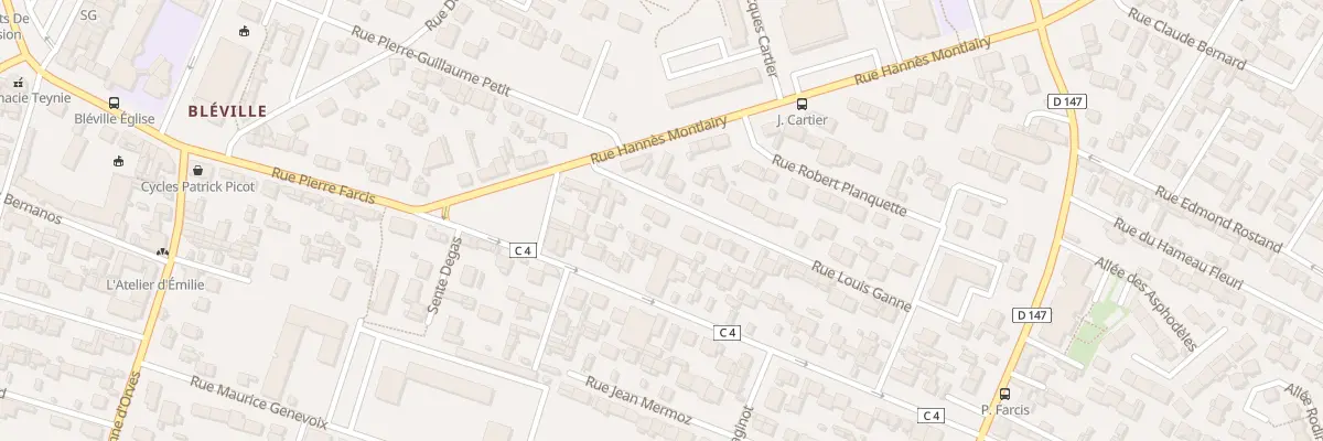 Plan du 10 Rue Louis Ganne au Havre