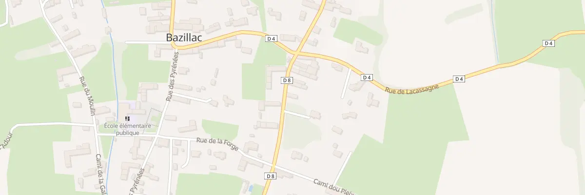 Plan du 9 Rue de Campan à Bazillac