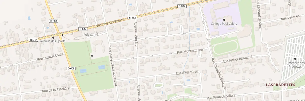 Plan du 14 Rue Montesquieu à Séméac
