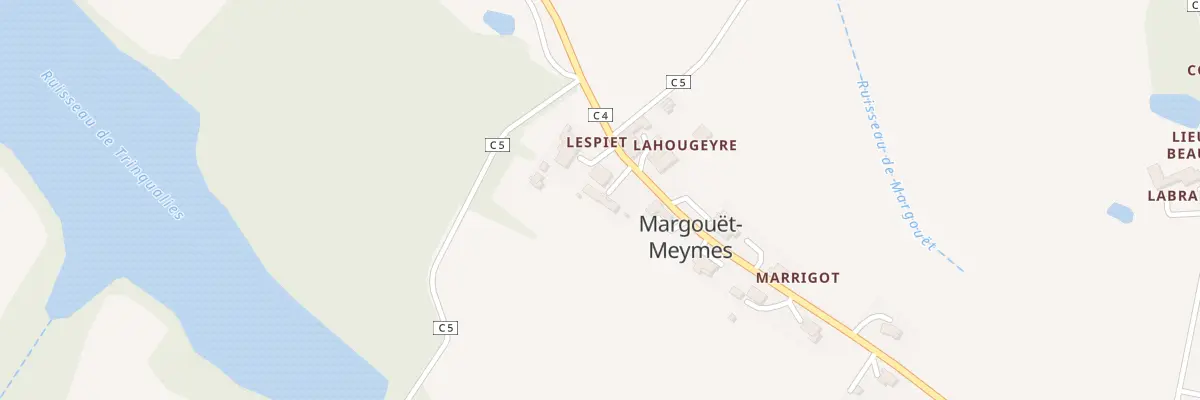 Plan du 5001 Devant l’Ecole à Margouët-Meymes
