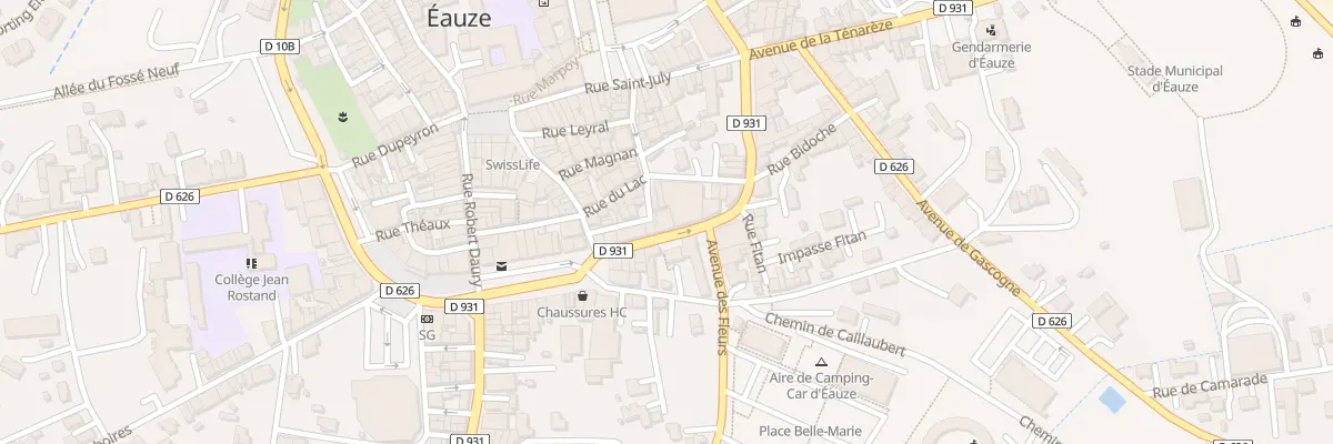 Plan du 12 Rue de la Citadelle à Eauze