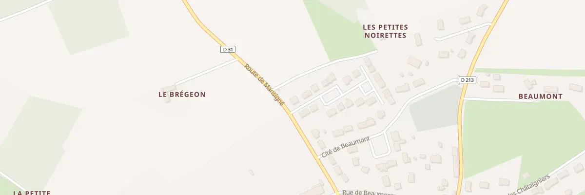 Plan du 2 Imp des Noirettes à Oizé