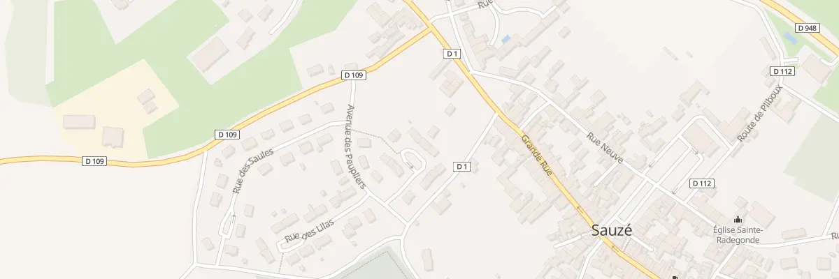 Plan du 8 Rue des Acacias à Sauzé-entre-Bois