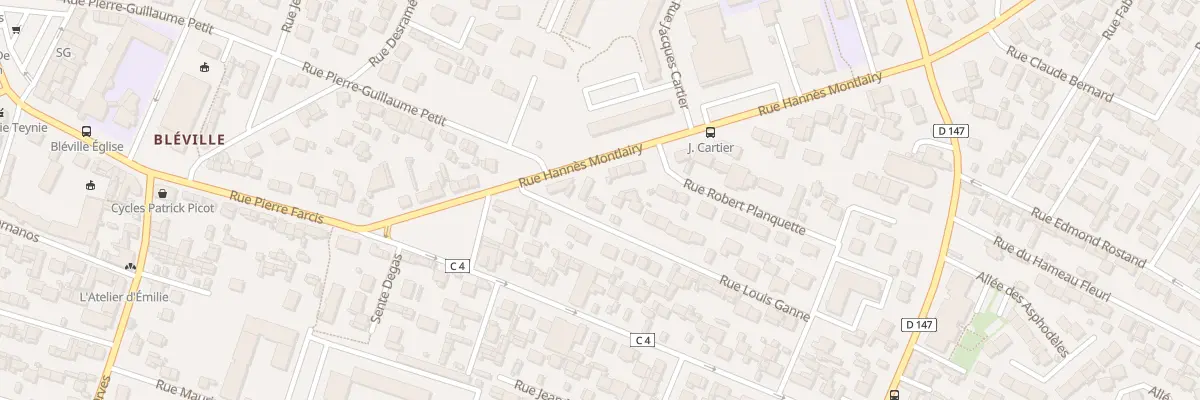 Plan du 9 Rue Louis Ganne au Havre