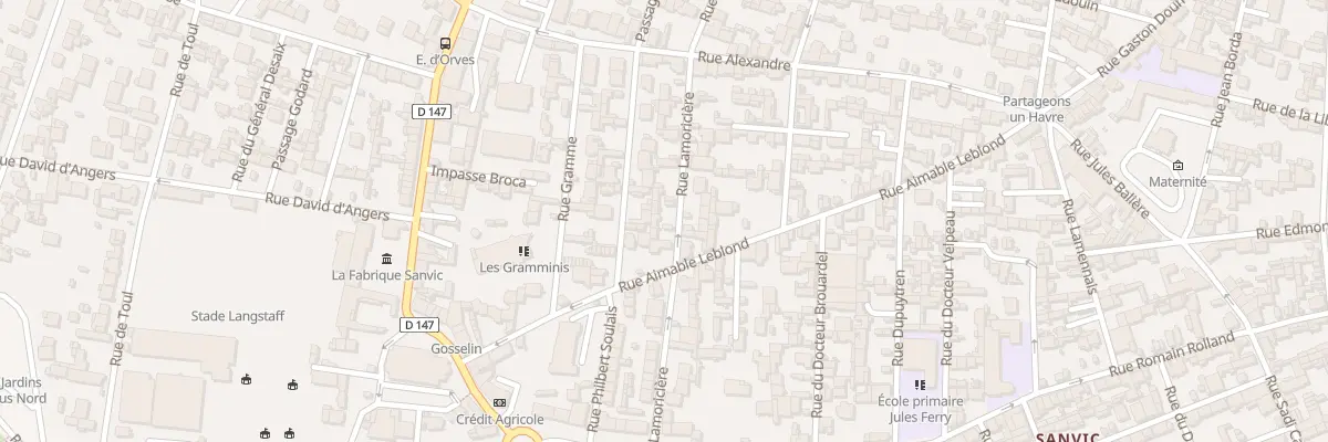 Plan du 61 Rue Lamoricière au Havre