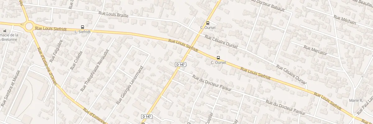 Plan du 100 Rue Irène Joliot-Curie au Havre