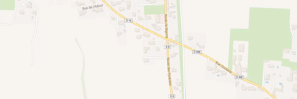 Plan du 4 Rte des Pyrènées à Bernac-Debat