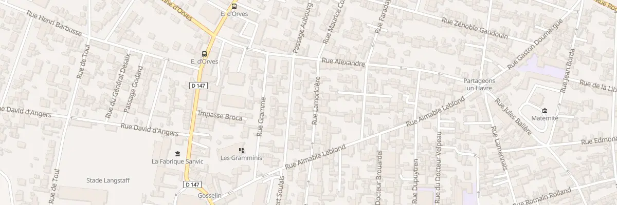 Plan du 73 Rue Lamoricière au Havre