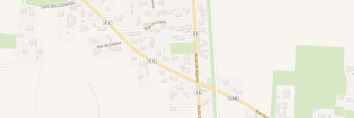 Plan du 2 Rue de l’Adour à Bernac-Debat