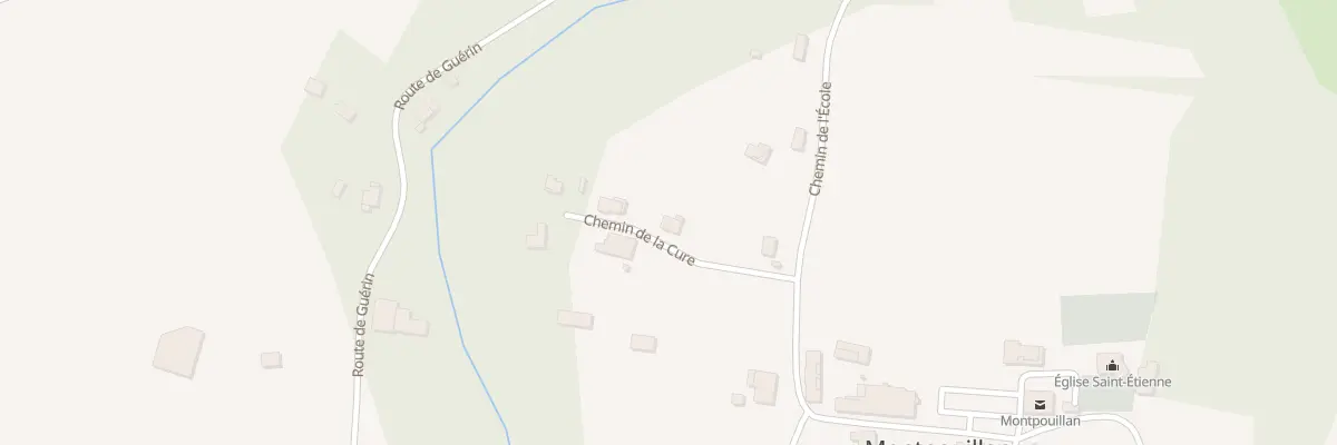 Plan du 120 Chem de la Cure à Montpouillan