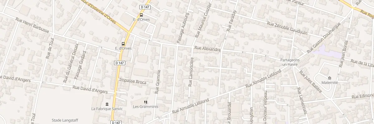 Plan du 77 Rue Lamoricière au Havre
