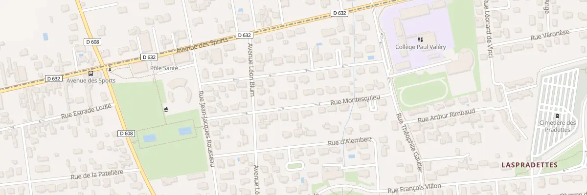 Plan du 16 Rue Montesquieu à Séméac