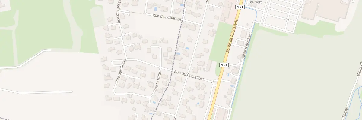 Plan du 29 Rue du Bois Cibat à Orleix