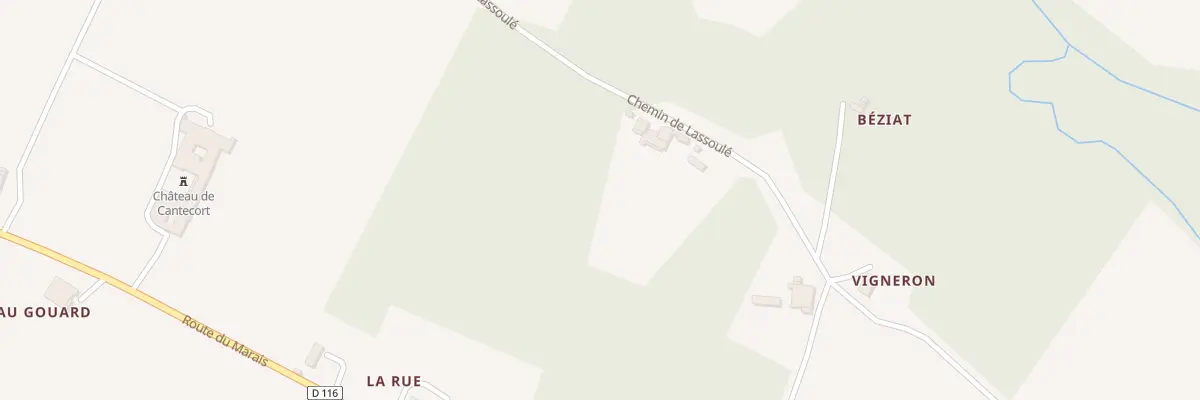 Plan du 565 Che de Lassoulé à Gaujac