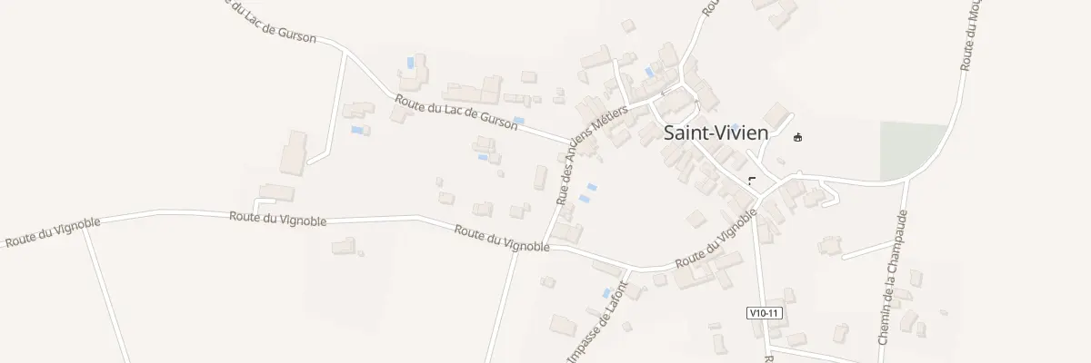 Plan du 13A Le Bourg à Saint-Vivien