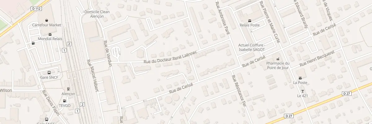 Plan du 5 Rue du Doc Roux à Alençon