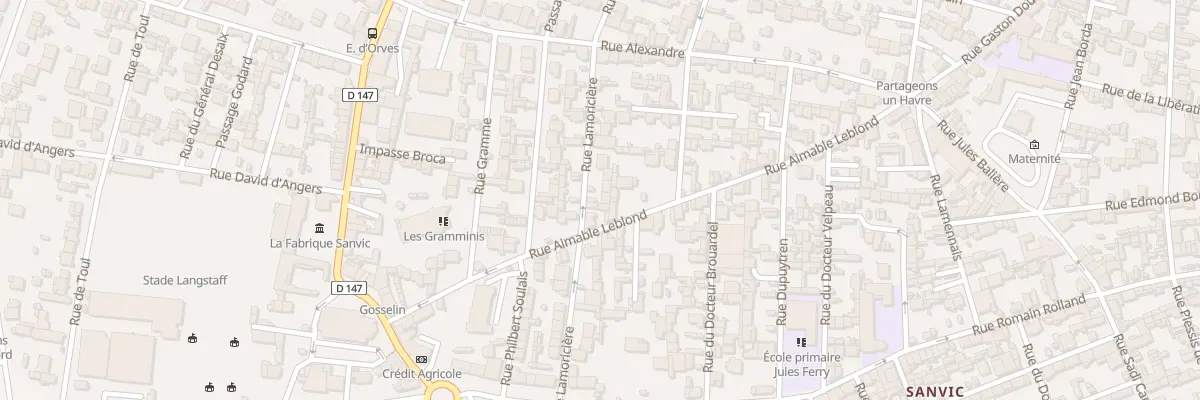 Plan du 60 Rue Lamoricière au Havre