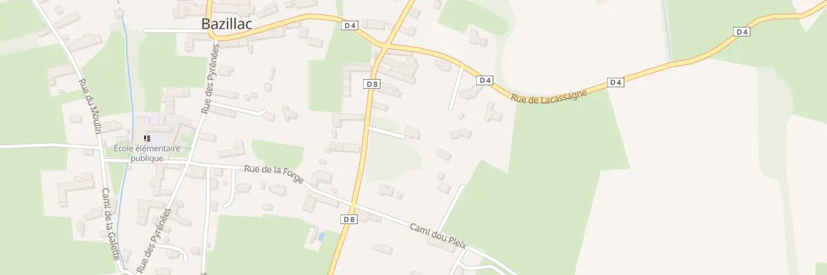 Plan du 11 Rue de Campan à Bazillac