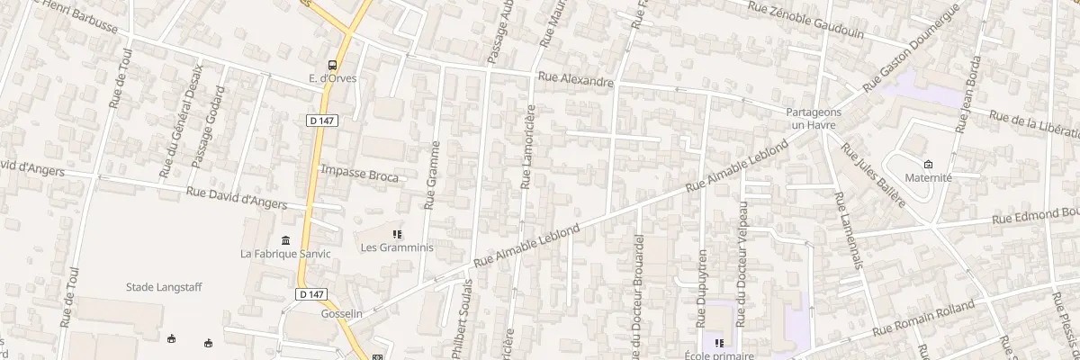 Plan du 68 Rue Lamoricière au Havre
