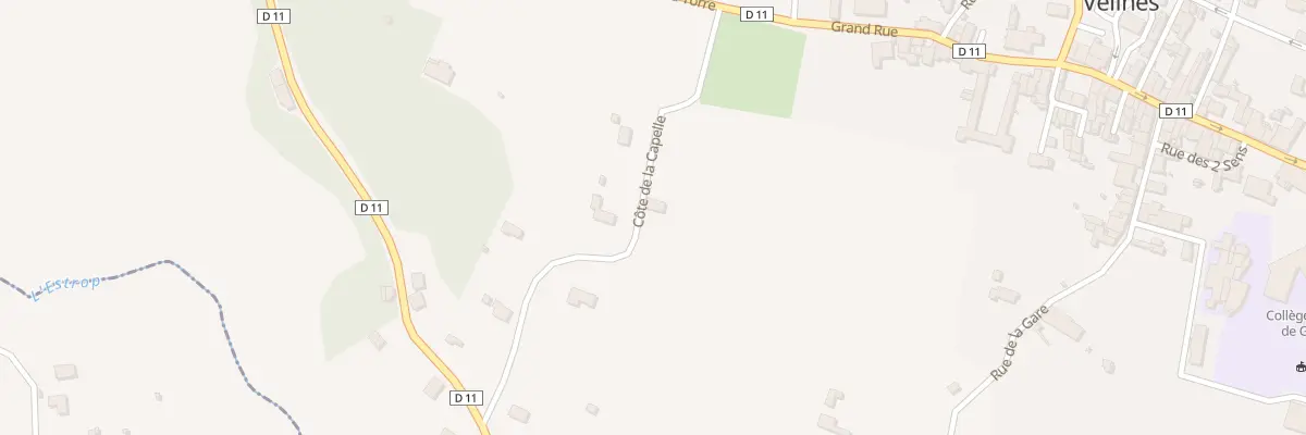 Plan du 3 Côte de la Capelle à Vélines