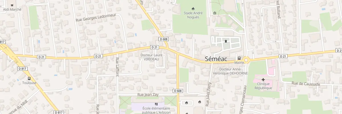 Plan du 33 Rue de la République à Séméac