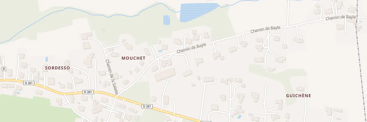 Plan du 210 Che de Bayle à Casteljaloux