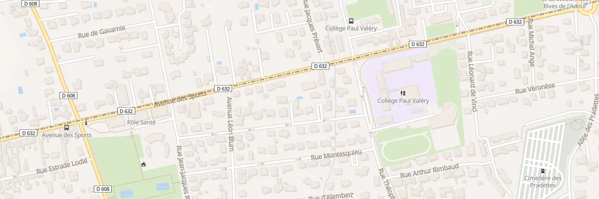 Plan du 22 Rue Voltaire à Séméac