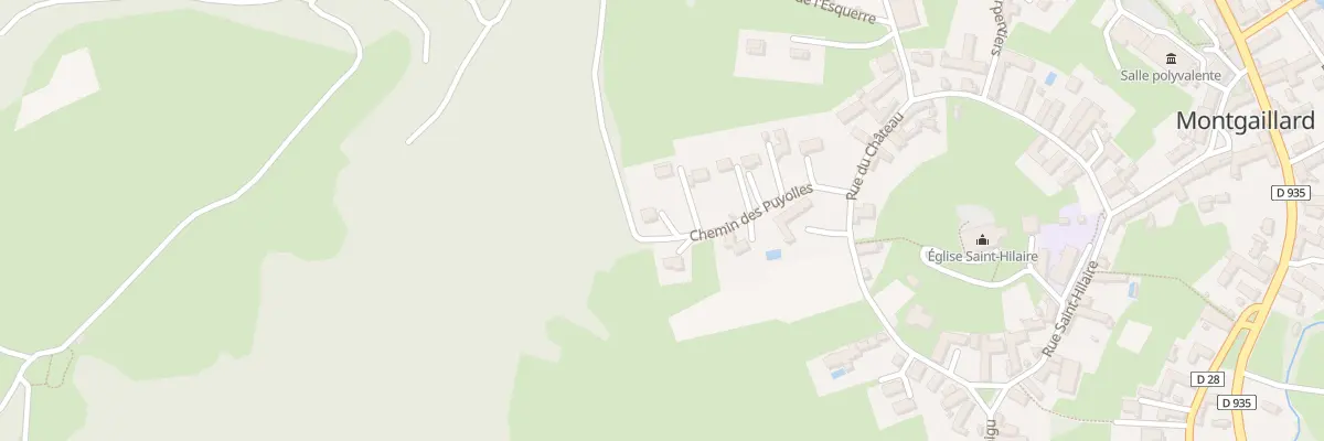 Plan du 5100 Che des Puyolles à Montgaillard