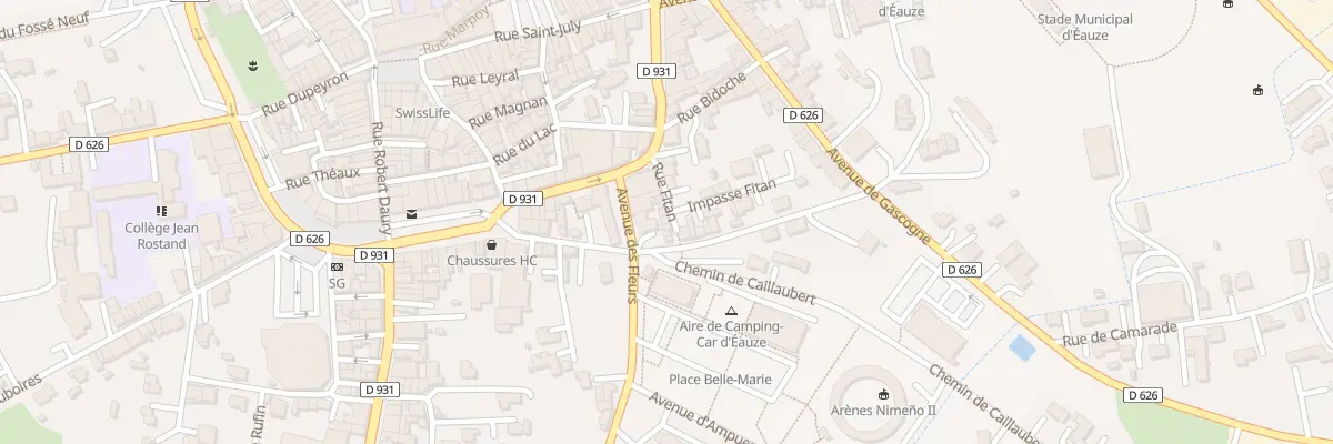 Plan du 8 Rue Fitan à Eauze