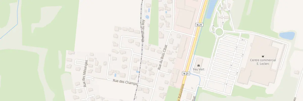 Plan du 57 Rue du Bois Cibat à Orleix