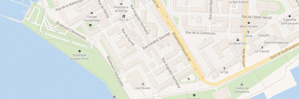 Plan du 19 Rue Augustin Normand au Havre