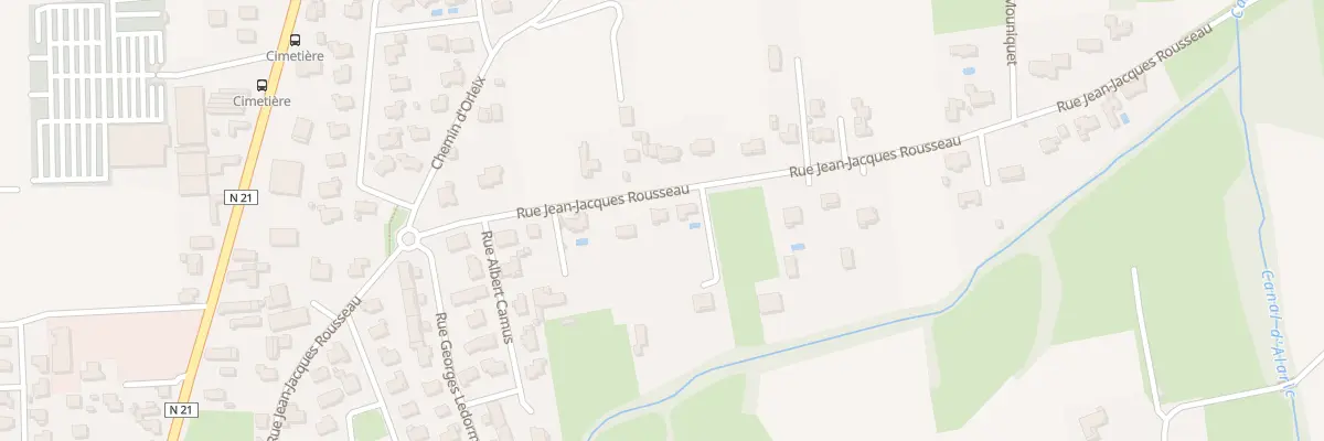 Plan du 74A Rue Jean-Jacques Rousseau à Aureilhan