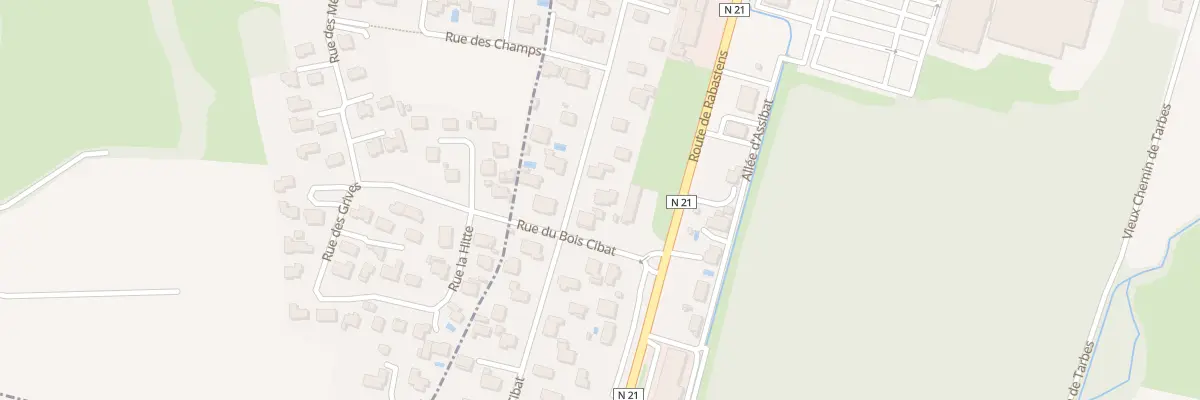 Plan du 28 Rue du Bois Cibat à Orleix