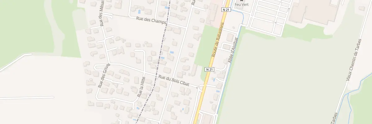 Plan du 30 Rue du Bois Cibat à Orleix