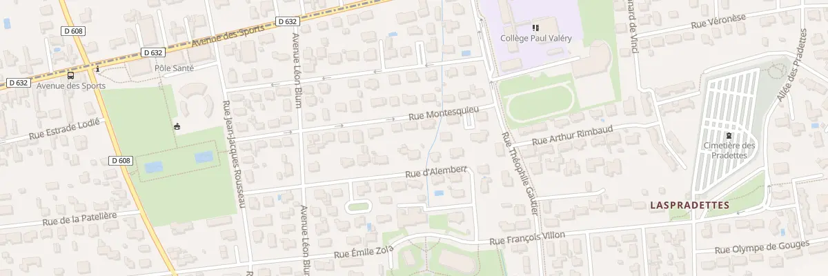 Plan du 21 Rue Montesquieu à Séméac