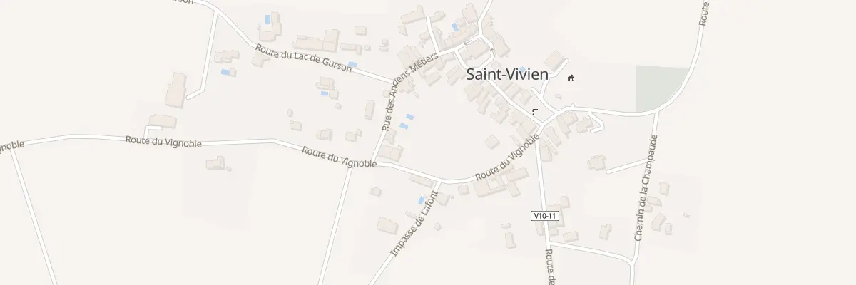 Plan du 180 Rte du Vignoble à Saint-Vivien