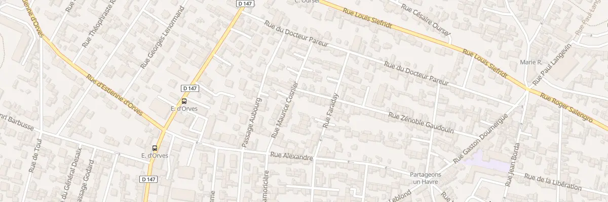 Plan du 4 Rue Zénoble Gaudouin au Havre