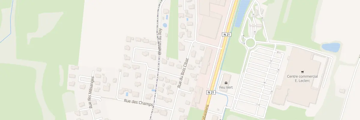 Plan du 61 Rue du Bois Cibat à Orleix