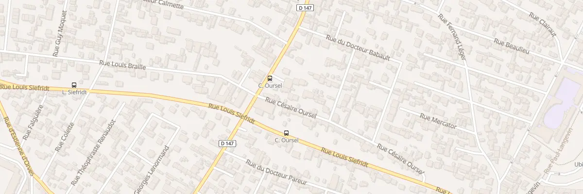 Plan du 7 Rue Césaire Oursel au Havre