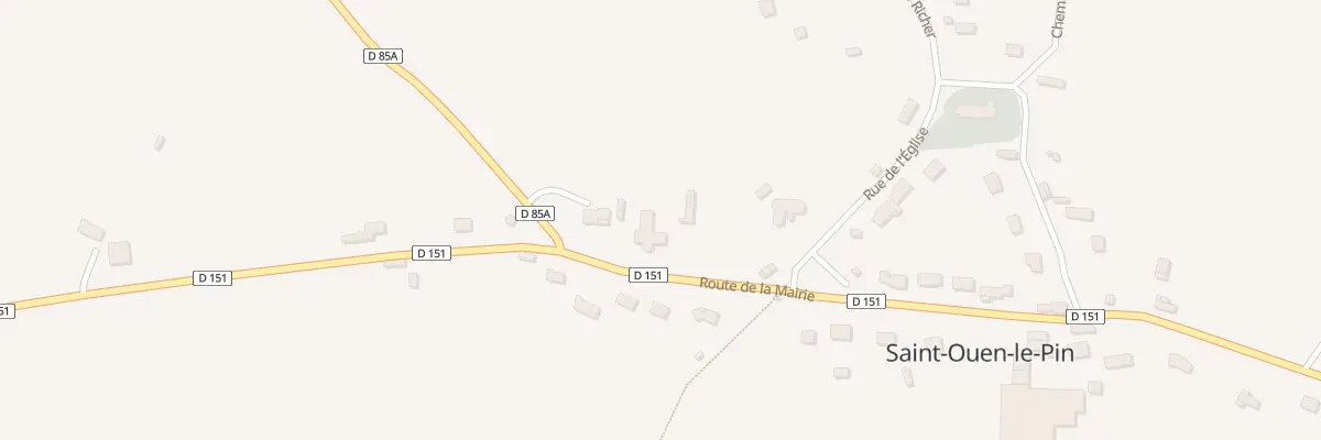 Plan du 1016 Rte de la Mairie à Saint-Ouen-le-Pin
