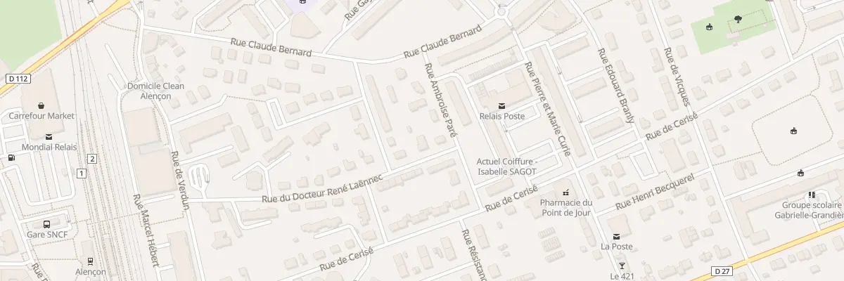 Plan du 4 Rue du Doc Laennec à Alençon